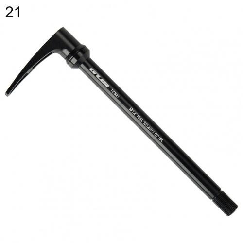 Practical Rear Tube Shaft Solid Rear Tube Axle 360 Degrees Rotation Durable Bike Quick Release Rear Thru Axle: 21