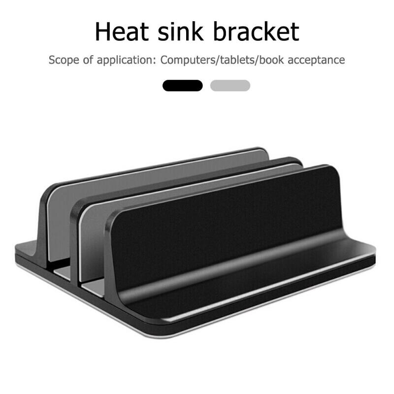 VODOOL Einstellbare Vertikale Laptop Stand Dual Slot Halterung 3D Oberfläche Integrierte Bildung Prozess Notizbuch Schreibtisch Halfter Unterstützung Neue