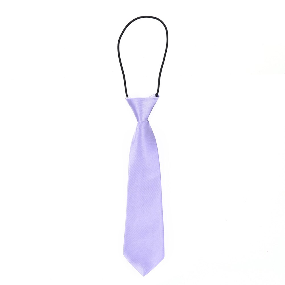 11 Colors Boy toddle Tie Kids Baby School Boy Wedding Necktie Neck Tie Elastic Solid Color Satin: 7