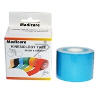 Skiën Gezicht Plakken Katoen Kinesiologie Tape Sport 5 cm X 5 m Spier Tape Waterdichte Protector Kniebeschermers Sport Tape skiën Gezicht Plakken: Blauw