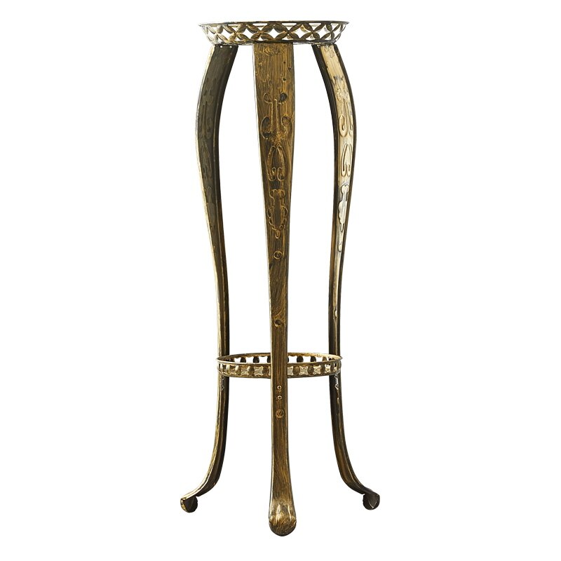 Flower rack rack home office living room balcony green dill wrought iron flower stand floor European bonsai flower stand