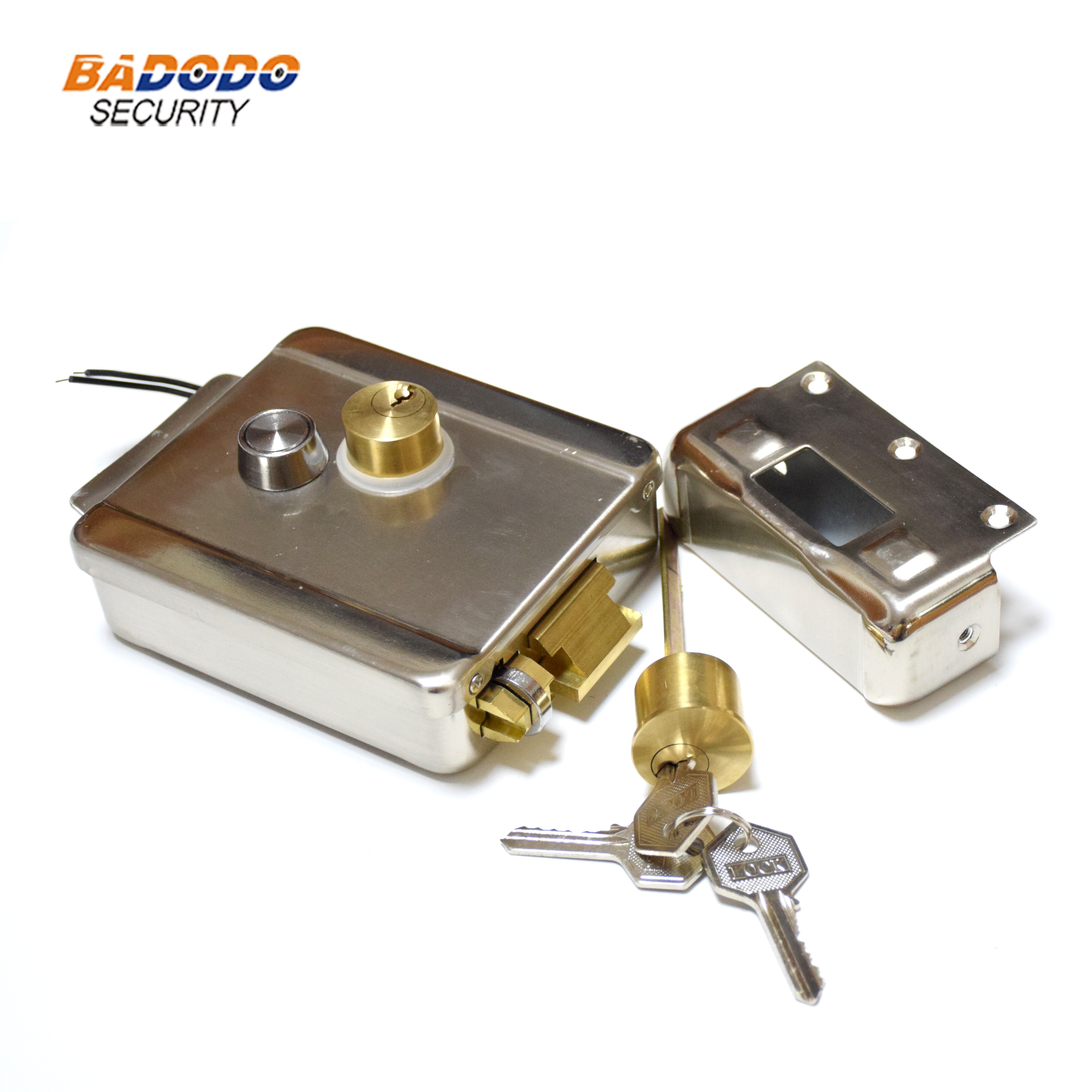 DC12V Electric Control Lock Electronic Door Lock with mechanical key for home video intercom door bell Access Control