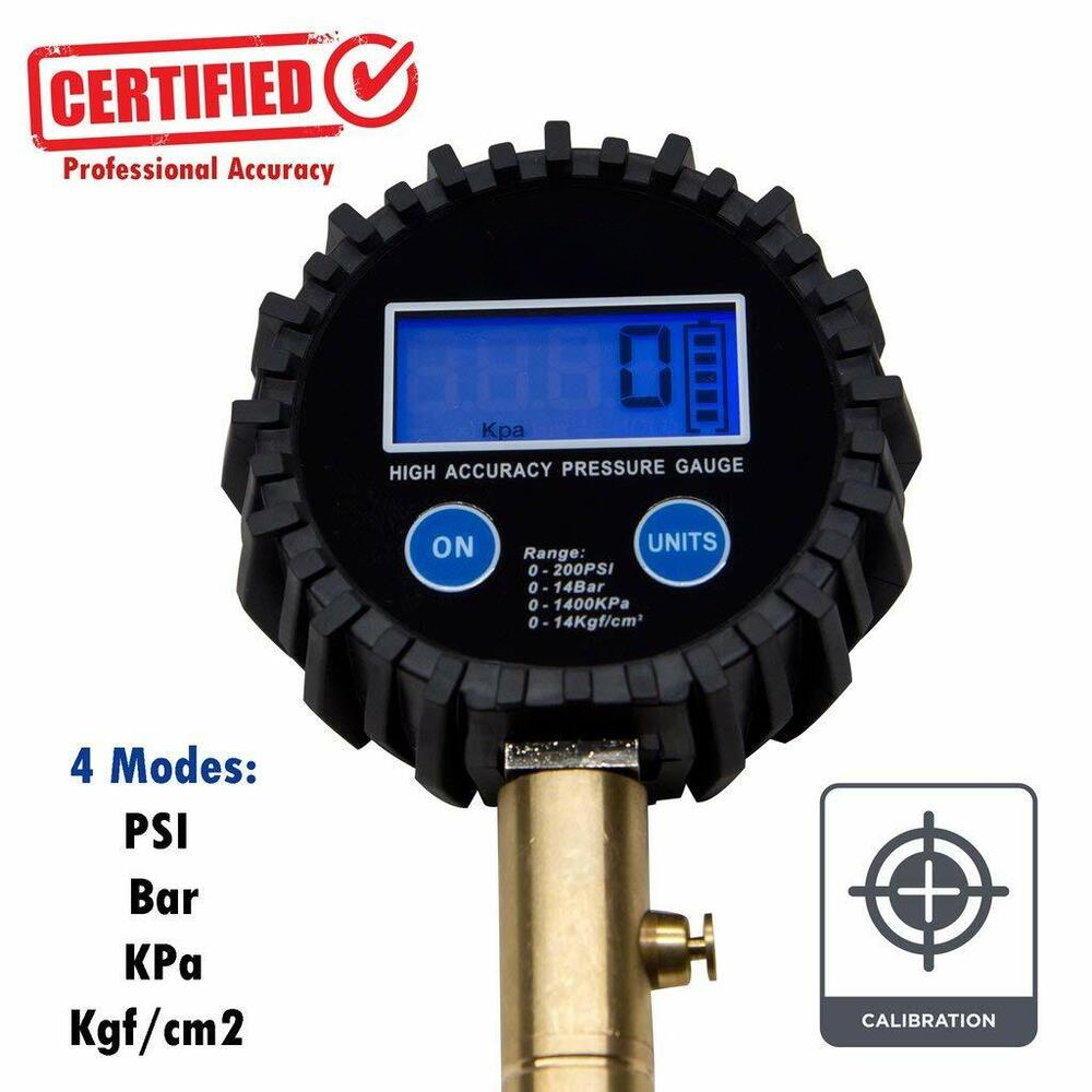 Bandenspanningsmeter Digitale Display Gauge Multifunctionele Bandenspanningsmeter Voor Motorfiets Fiets Truck