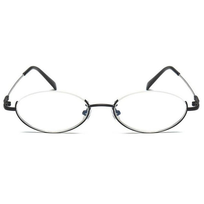 + 1,0 + 1,5 + 2,0 + 2,5 A + 4,0, gafas de sol Unisex ultraligeras con luz azul, lentes ovalados de Metal para hipermetropía