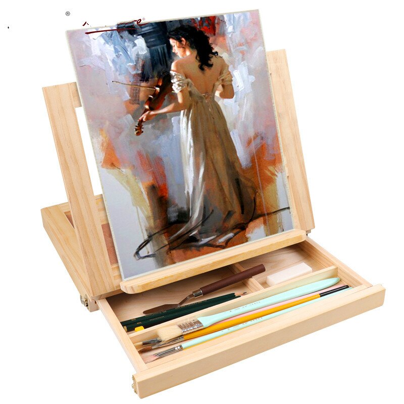 Multifunction Painting Easel Artist Desk Easel Portable Miniature Desk Light Weight Folding Easel For Storage Or During Trips