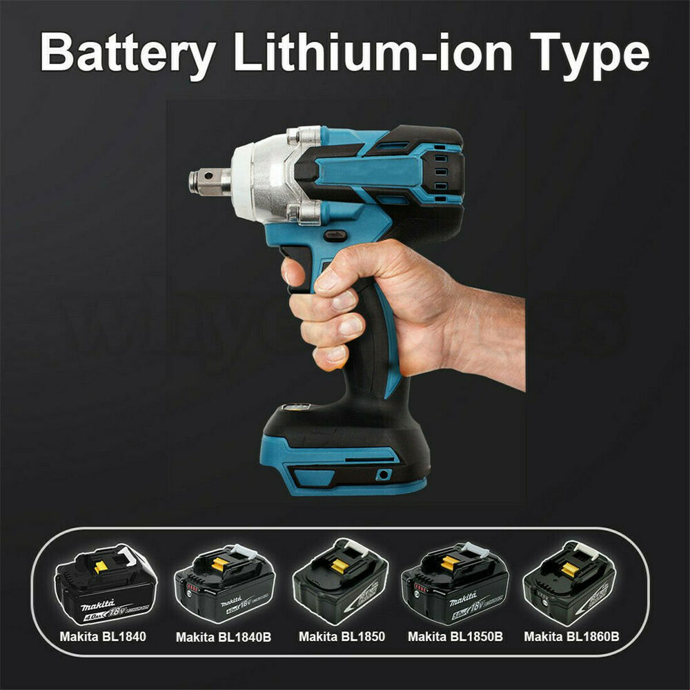 8V Cordless Impact Wrench Brushless Electric Rechargeable 1/2 Socket Wrench Driver Screwdriver Rechargeable Power Tools