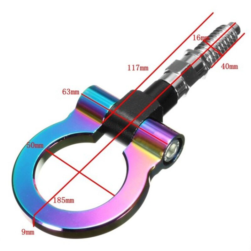 Automobile car tow coupler universal color tow coupler front and rear