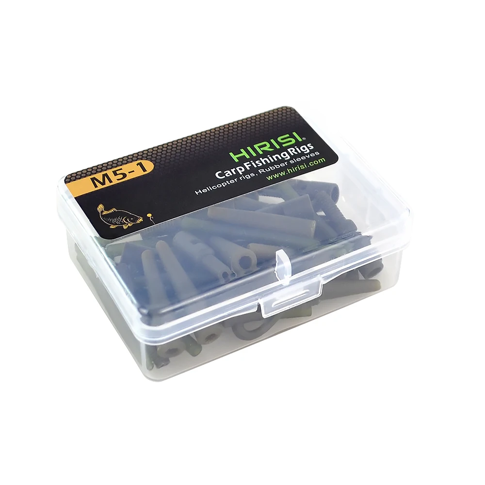 Hirisi Pinzas de plomo de seguridad para pesca de carpa, cono de goma de cola, manga antienredos, eslabones de cambio rápido, accesorios de pesca, M5-1 de aparejo, 40 piezas