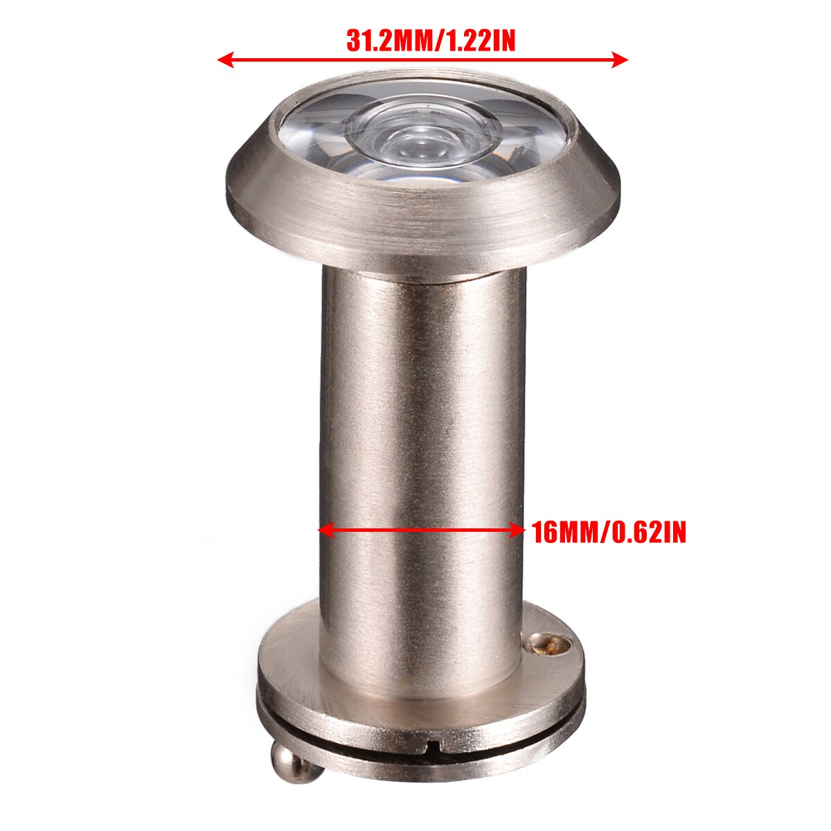 1pc Peephole Door Eye Hole Hardware Tools Hidden Pinhole Peephole 200 Degreee Adjustable Glass Lens Security