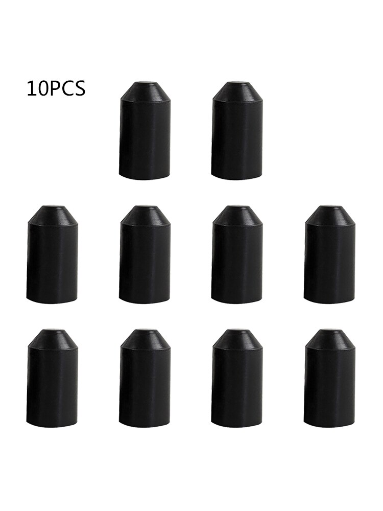 10pcs 10*30MM Cable Heat Shrink Cap Rubber Cap Wrap Wire Protect Cover Bottom Cable Sleeve