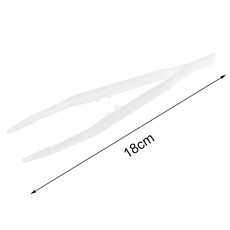 18cm Kunststoff Pinzette Lange Einweg Pinzette Werkzeuge Kleine Perlen Zange Für Handwerk DIY Schmuck Machen