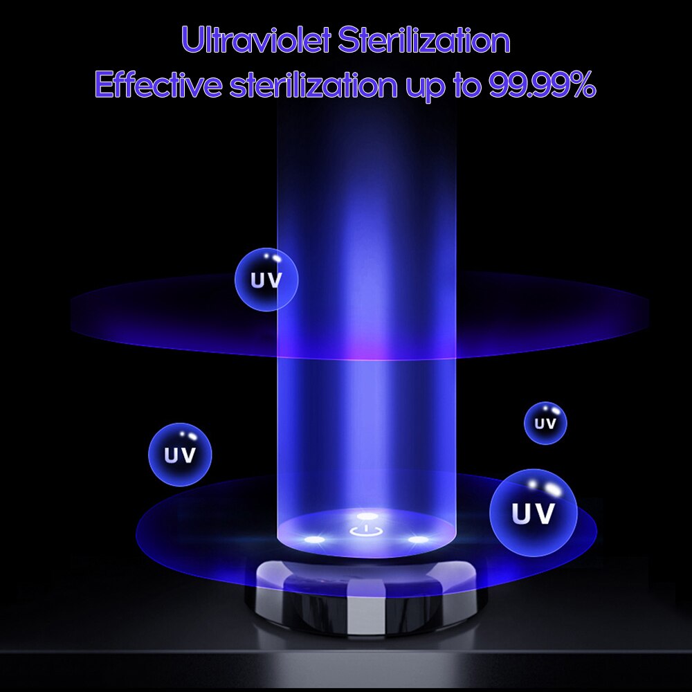 Letvægts uv lys ipx 7 vandtæt uv lampe desinfektion ultraviolet steriliseringslampe adskille skroget usb sterilisator