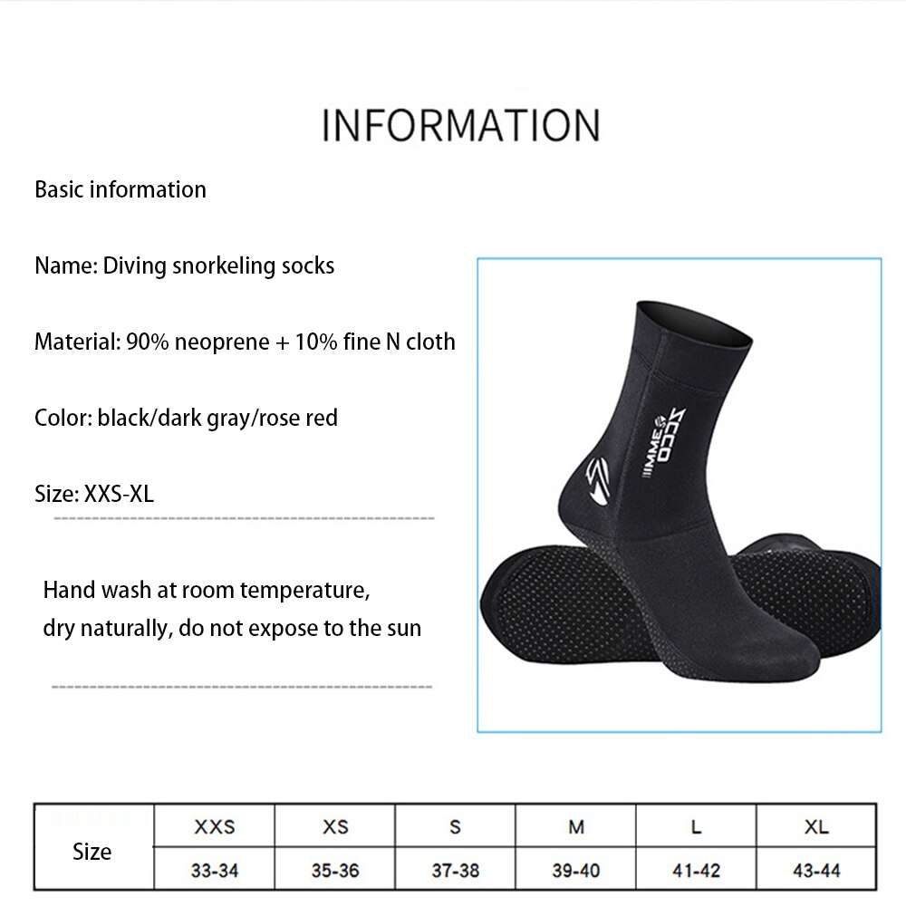 3Mm Neopreen Duiken Sokken Voor Volwassen Mannen Vrouwen Antislip Warmte Snorkelen Duiken Sokken Ademend Slijtvaste elastisch En Zacht