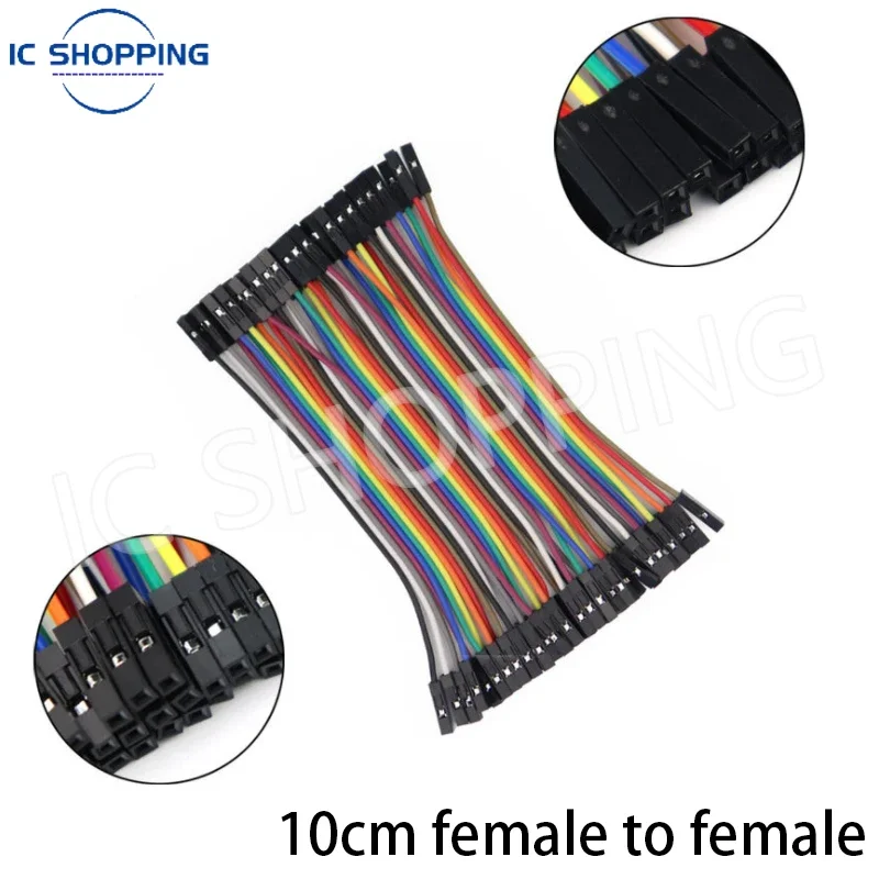Jumper Wire 40PCS DuPont Line DuPont-kabelverbinding man op man + vrouw naar vrouw en man-vrouw voor Arduino DIY KIT: Kastanjebruin
