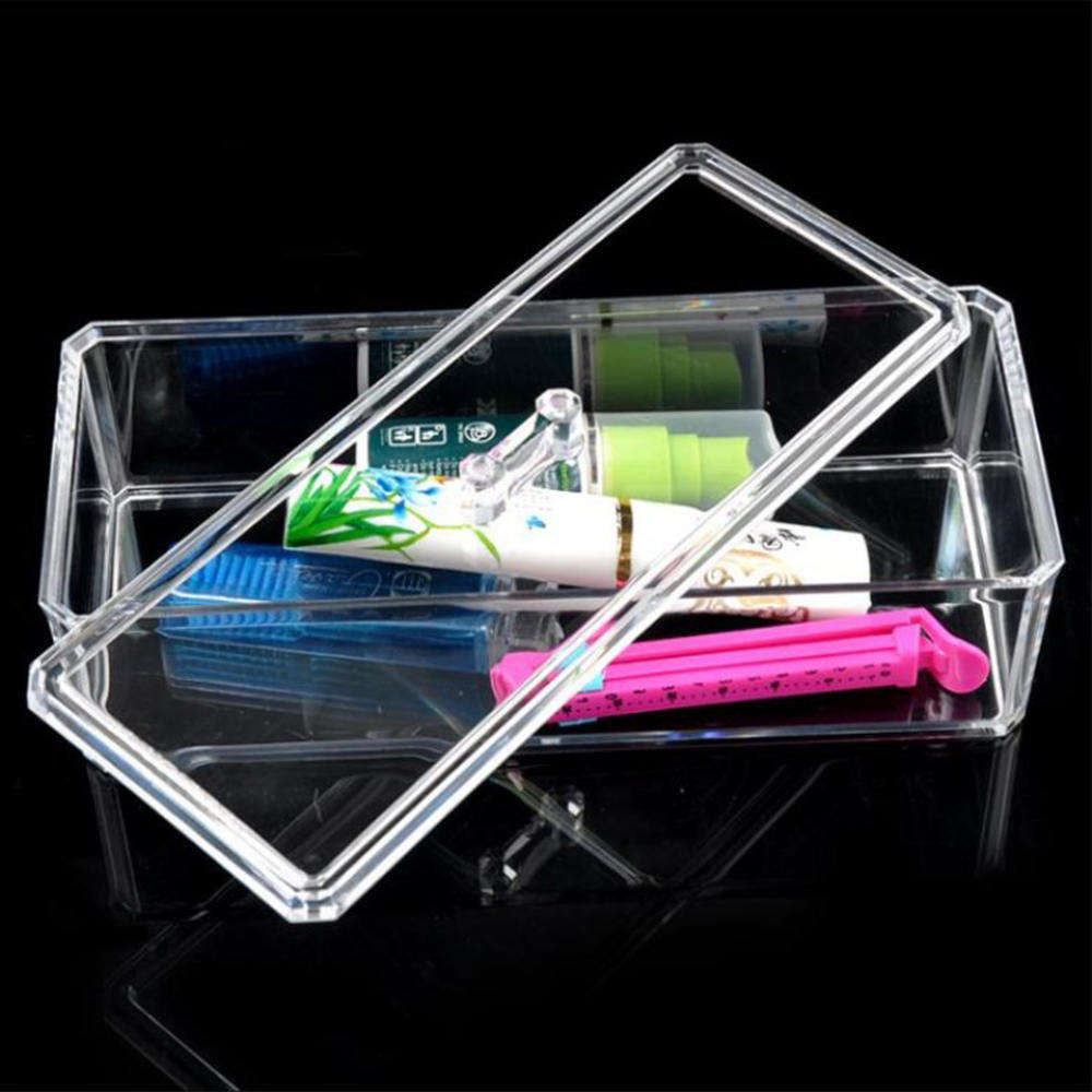 Badkamer Organizer Box Acryl Cosmetische Make-Up Organizer Make Borstel Houder Cup Make Up Lipstick Stand Box