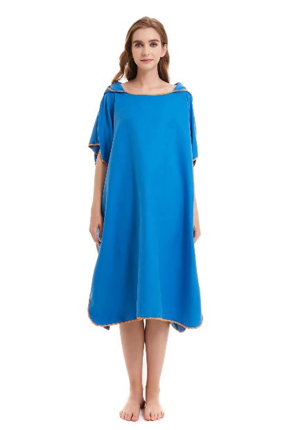 Surfponcho Aankleedhanddoek met capuchon Microvezel stranddeken Badhanddoek Zwemhanddoek Wetsuit Strandponcho: Geel