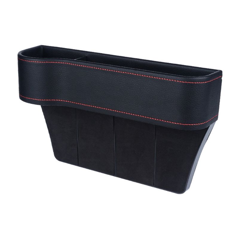 Multifuncional assento de carro organizador enchimento bolso couro do plutônio auto console lateral catcher caixa armazenamento titular recipiente: 9FF1001309-BK-1
