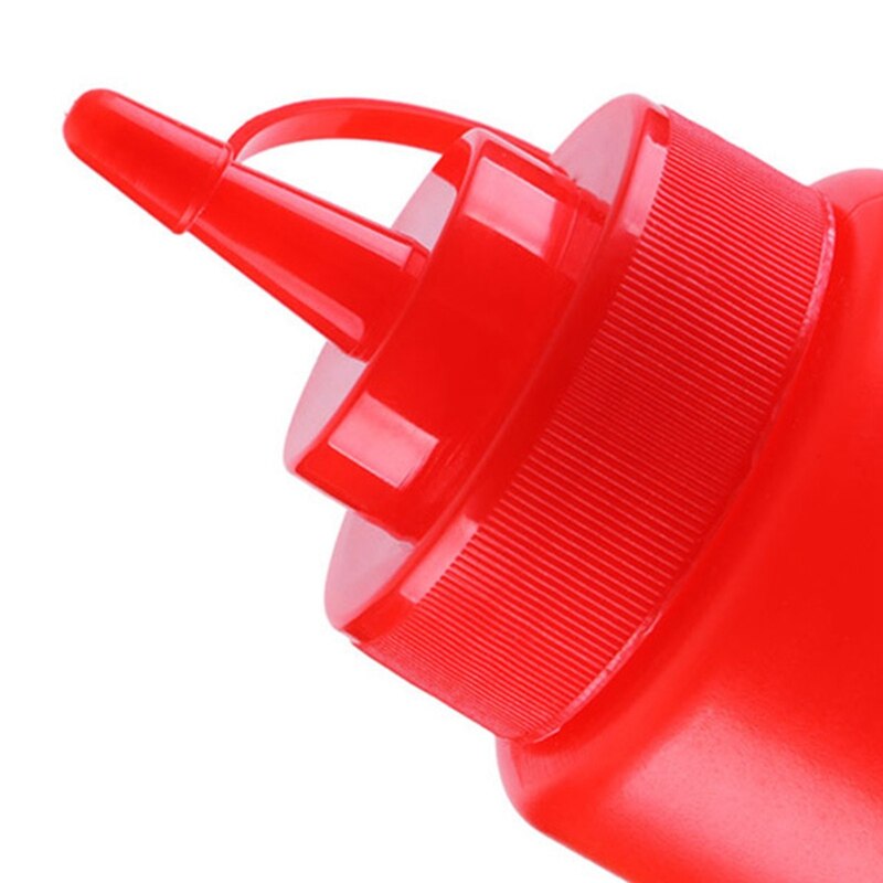 Squeeze Sauce Bottle Plastic Leak-proof Salad Squeeze Bottle Pointed Seasoning Bottle Dispenser Bottle Ketchup Sauce Bottle