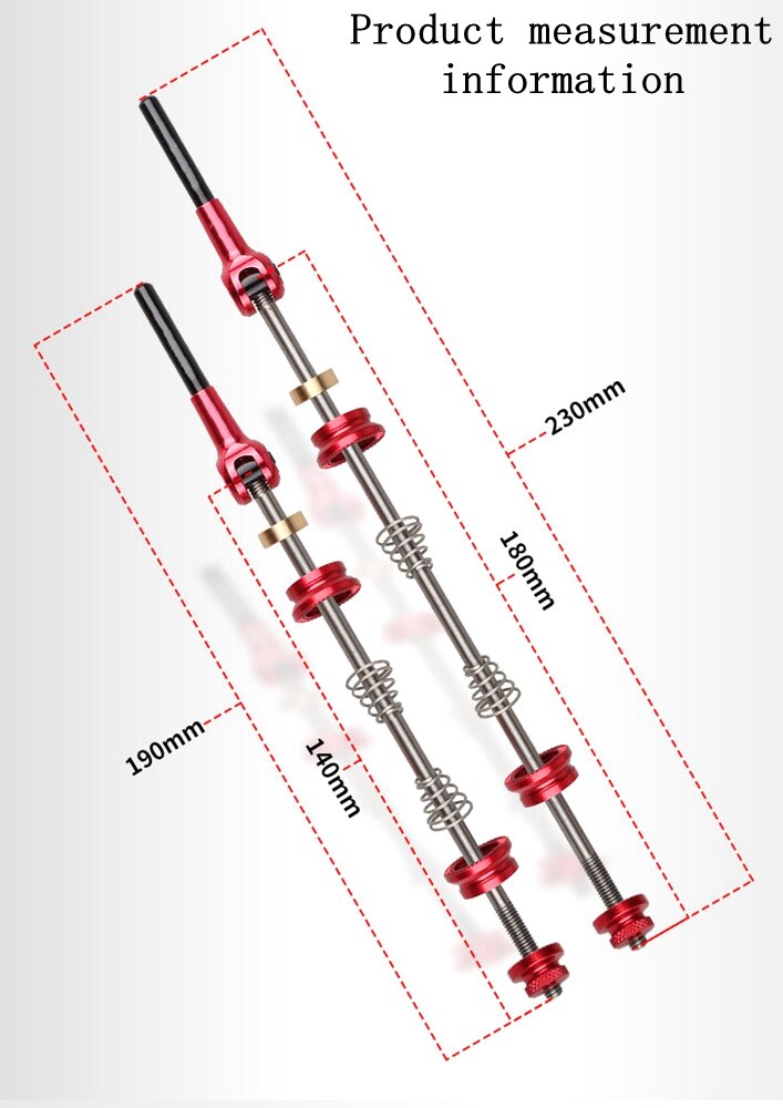 Mountain Road Bike quick release lever titanium alloy flower drum shaft quick release lever front and rear axles