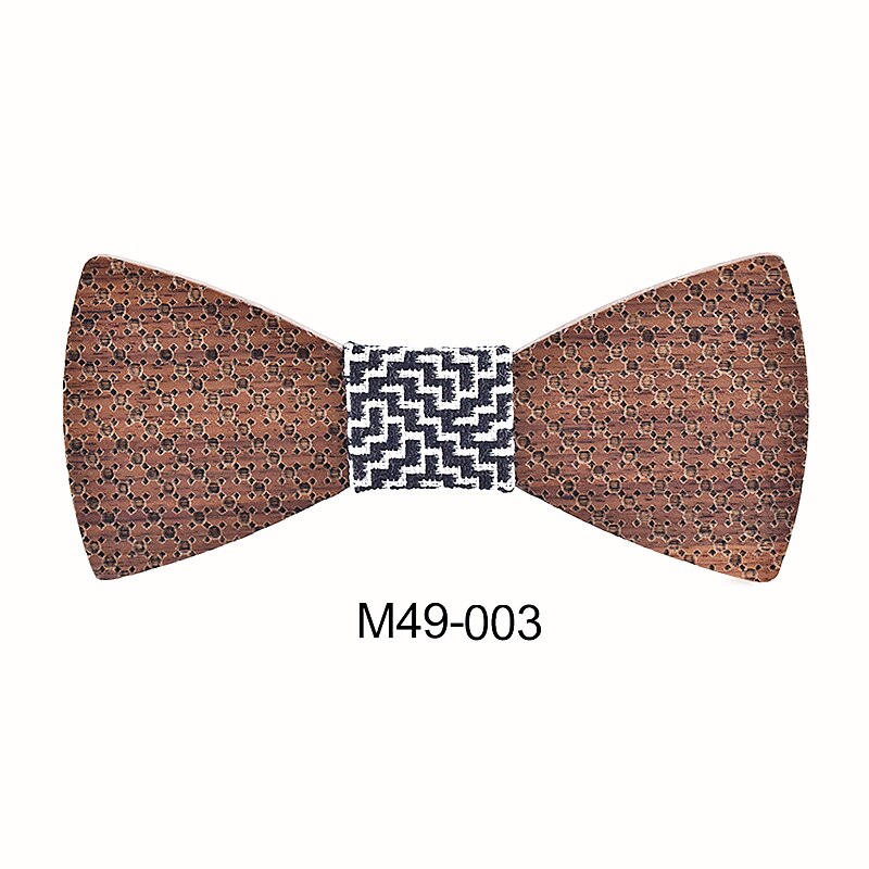 Zdjmeitrxdoow mærke til mænd polkaprikkede butterfly træsløjfe ægteskab bryllup krawatte butterfly til mænd: M49-003