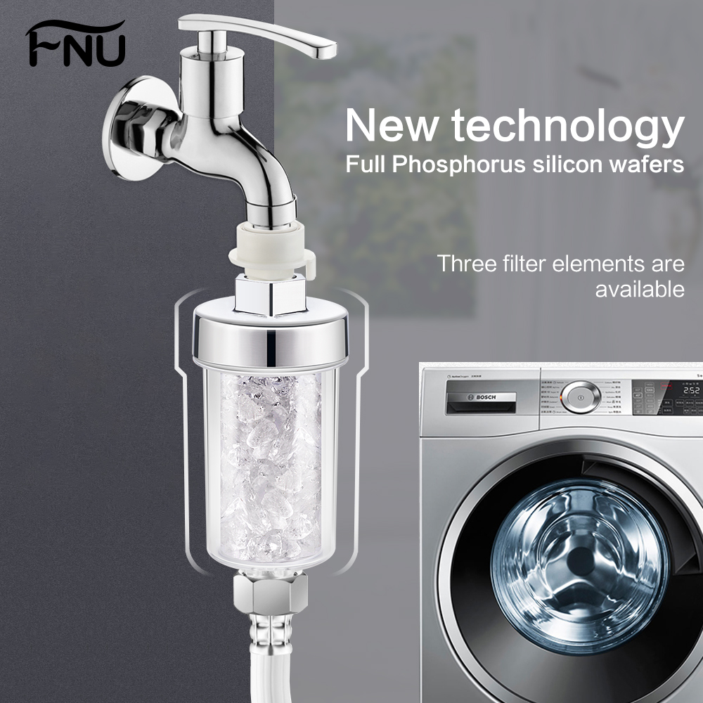Fosfor Silicium Wafers Water Filter Voor Zware Hard Water Te Verwijderen Chloor Douche Kraan Filter Voor Wachine Machine
