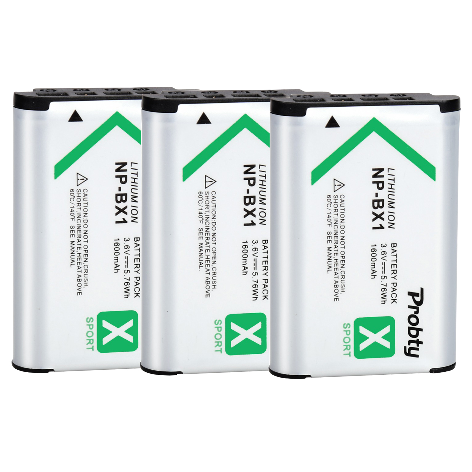 For SONY NP-BX1 np bx1 np-bx1 Battery For Sony FDR-X3000R RX100 AS100V AS300 HX400 HX60 AS50 WX350 AS300V HDR-AS300R FDR-X3000: 3 PCS Battery
