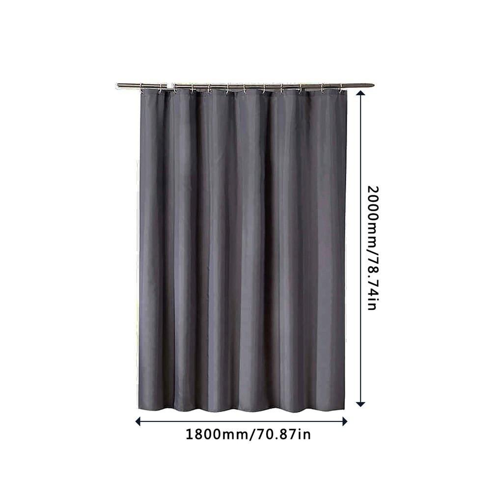 Douchegordijn Vlakte Verdikte Waterdicht Doek Lichtgewicht Douchegordijn Hotel Levert Met Verdikte Haak