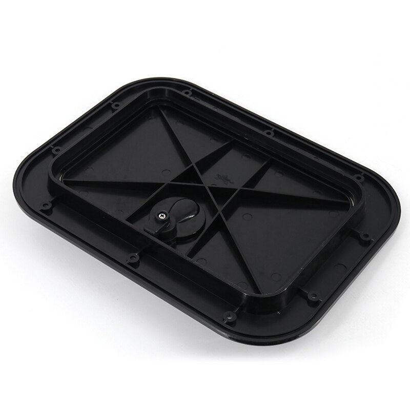 248 x 378mm RV Hatch Plate Durable Inspection Deck Cover with Key for Marine Boat Caravan Deck Compartment Access Yacht Cover