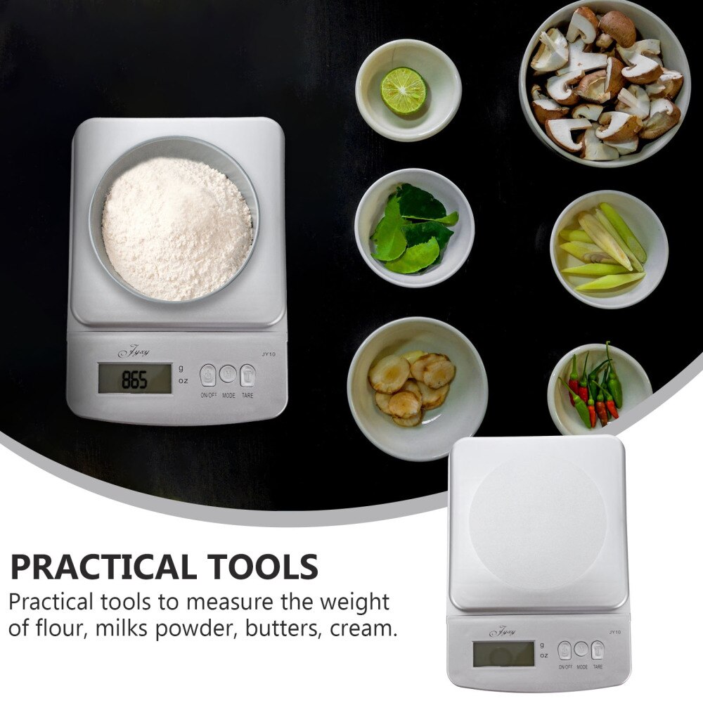 1pc Digital Electronic Food Scale Spice Sugar Measuring Weighing Tool Battery