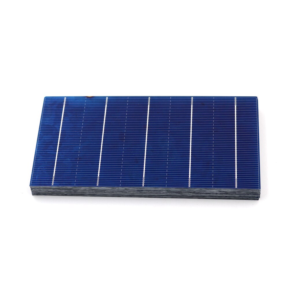 40/50/100 stk 2.4w 4.28a solceller 156 x 78mm høj effektivitet billig grade a pv diy fotovoltaisk polykrystallinsk solcellepanel