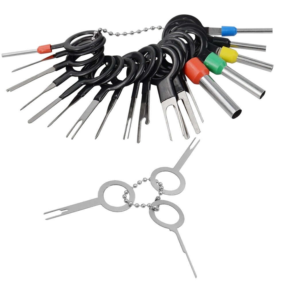 18/21Pcs Automotive Plug Terminal Remove Tool Set Car Electrical Wire Crimp Connector Extractor Kit Auto Accessories