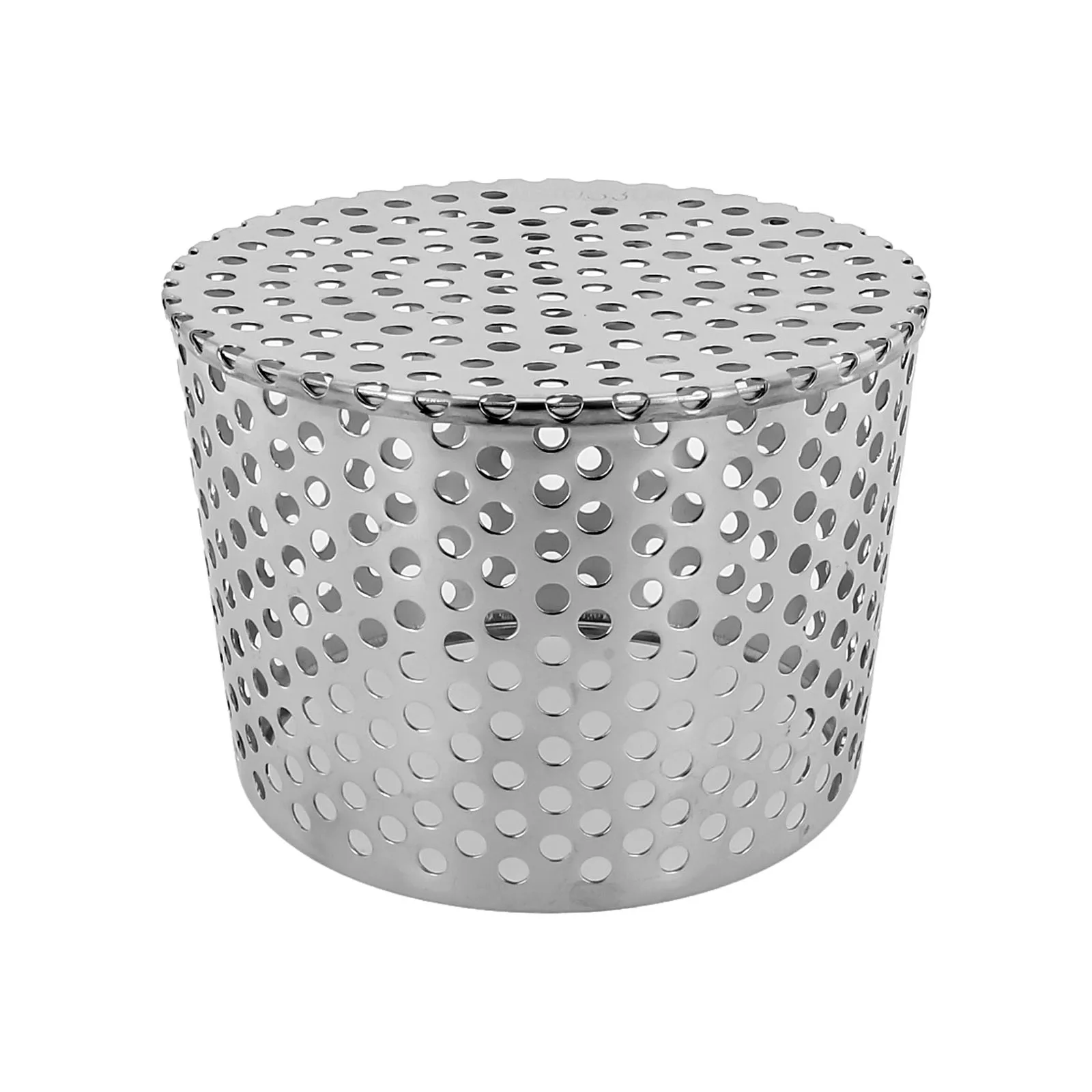 Drainage Cover Floor Drain Wall Insert Anti-blocking For Rooftop Balcony Outdoor Rain Bucket Stainless Steel 50-200mm