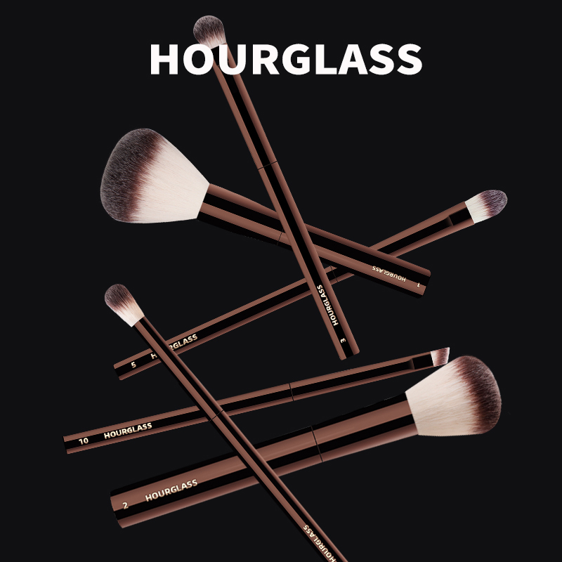Hourglass Makeup Brush- No.16 Retractable Double-Ended Lip Brush Soft Fiber Hair Single Lip Brush