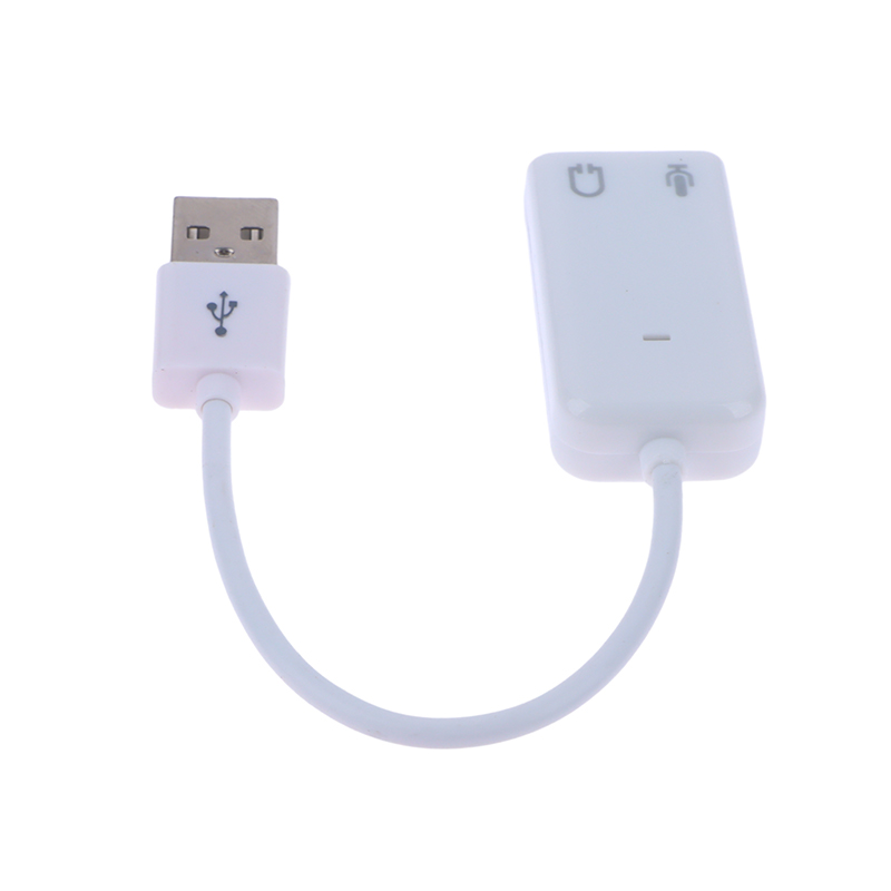 USB Sound Card Virtual 7.1 3D External USB Audio Adapter USB To Jack 3.5mm Earphone Microphone Speaker For Laptop Notebook PC