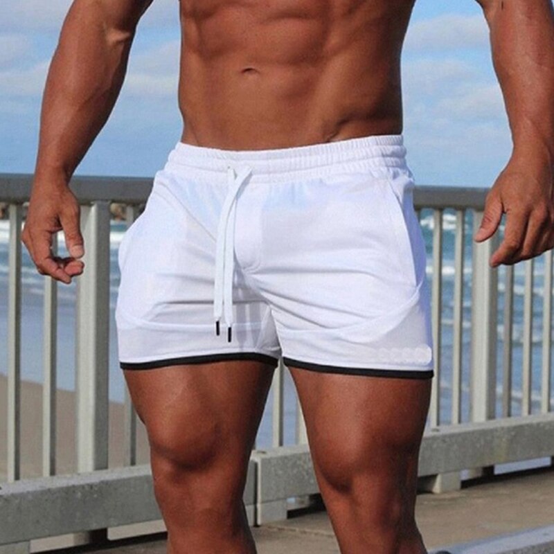 Men Beach Shorts Breathable Fast Dry Fitness Slim Fit Shorts for Summer N66