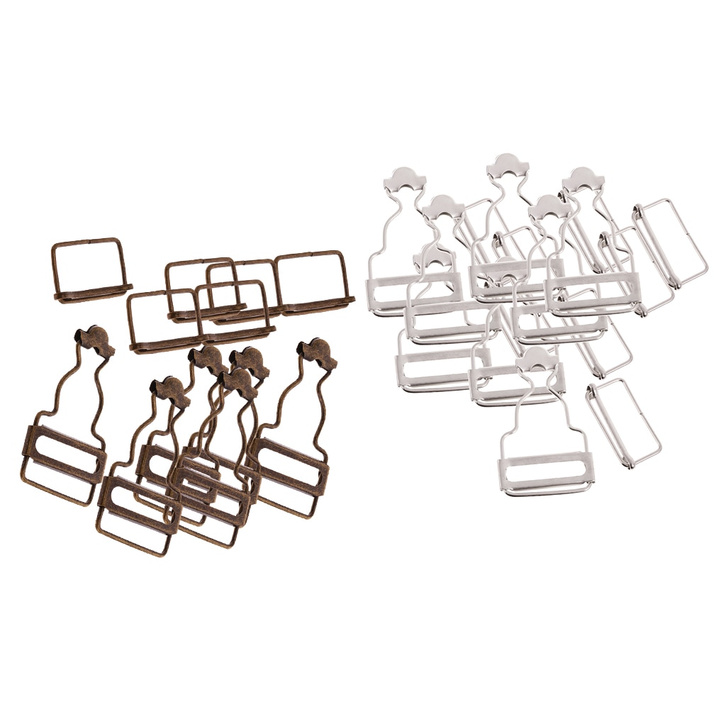 Juego de 12 sujetadores de Peto/hebillas de abrazadera para tirantes de 32/33mm