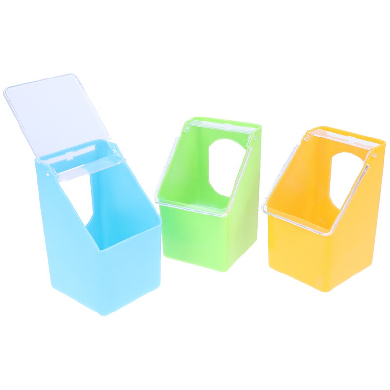 1pc plastic duiven water voederbak vogelkooi water dispenser papegaai hangende drinkbak voerbak dierenbenodigdheden 3 kleuren