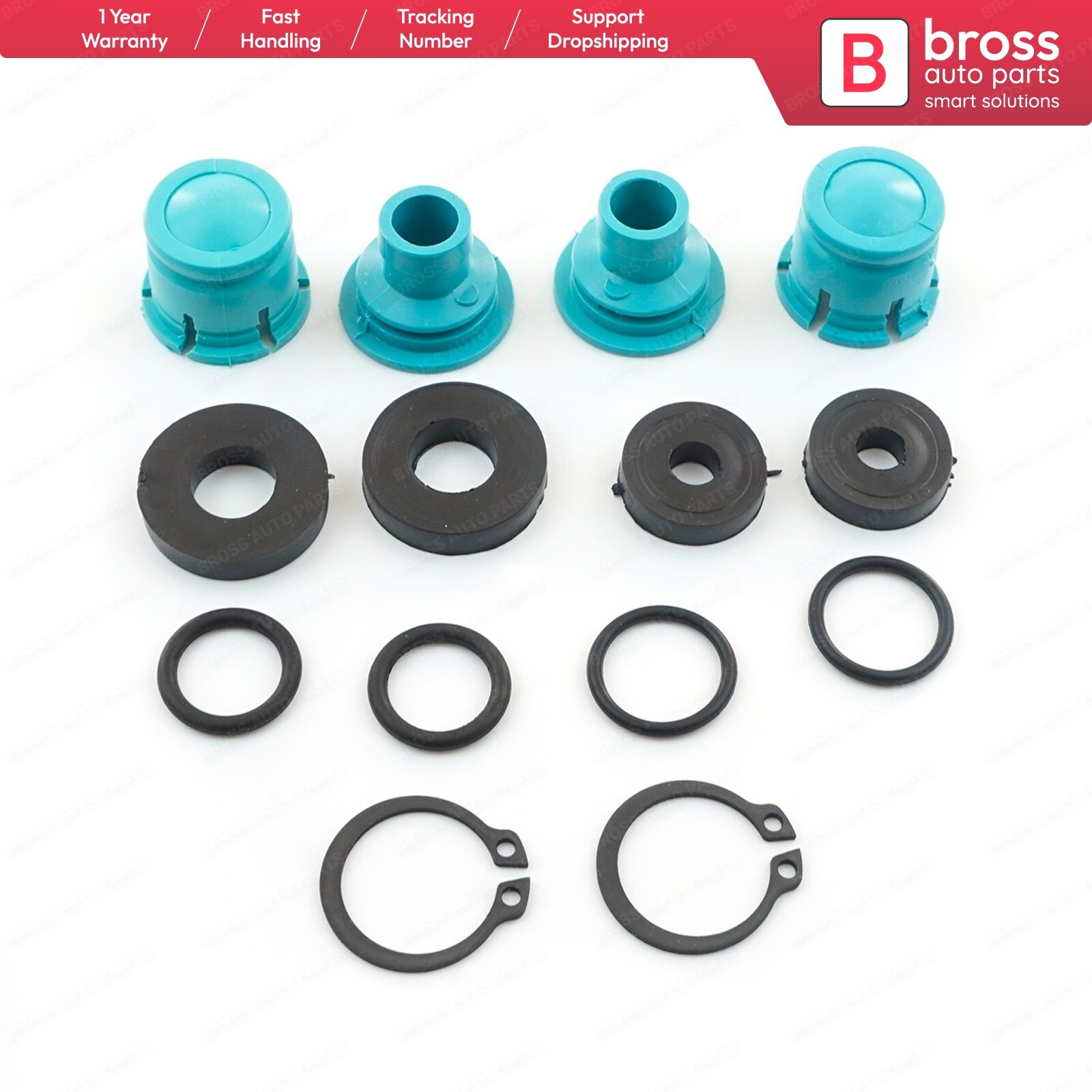 Bross bsp 939 girhåndtak girvelger reparasjonssett 758223, 0758223 til opel astra vectra zafira corsa tigra