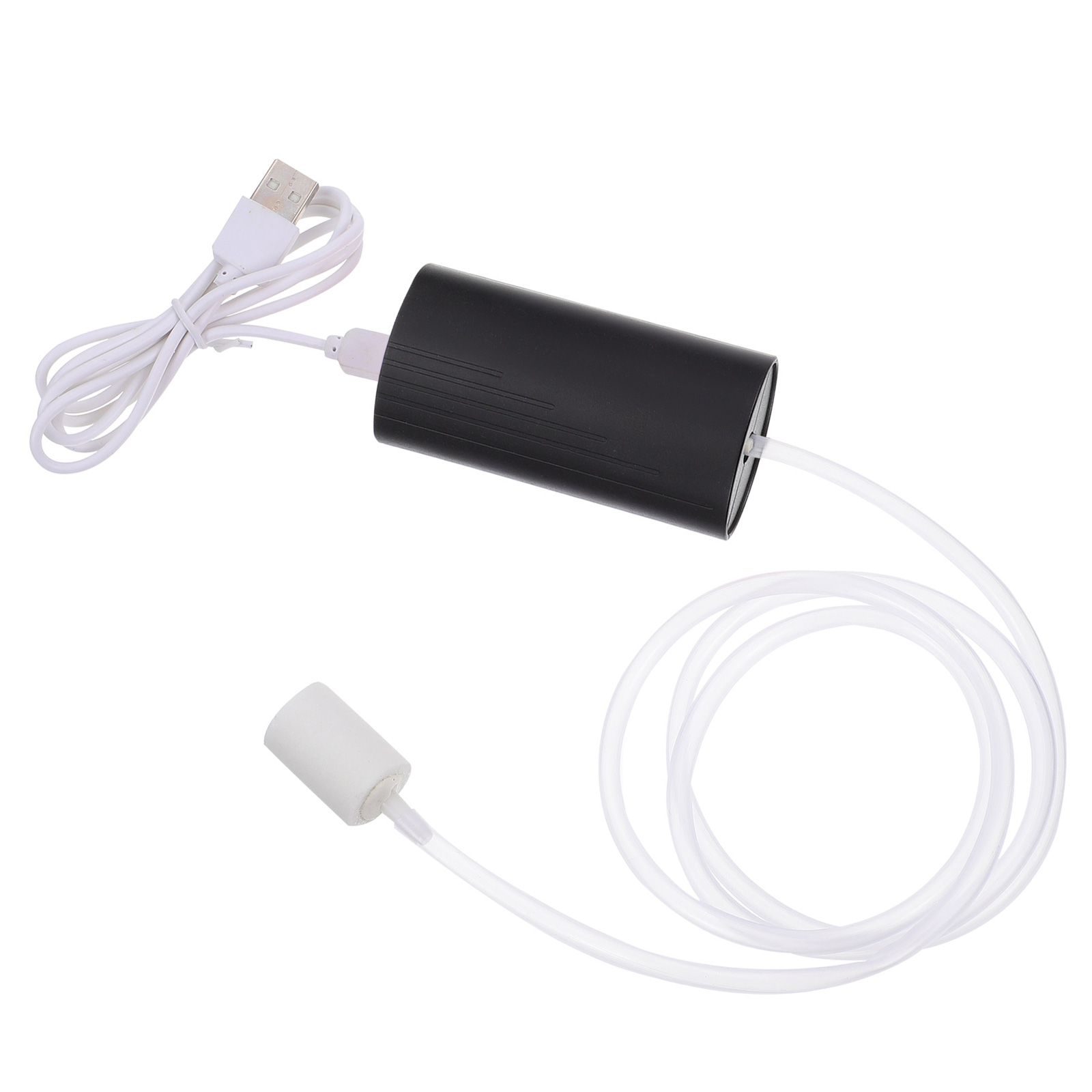 1 Set Pomp Zuurstof Toevoegen Pomp Zuurstof Pomp Mini Zuurstof Pomp Usb Zuurstof Pompen Voor Aquarium: Black