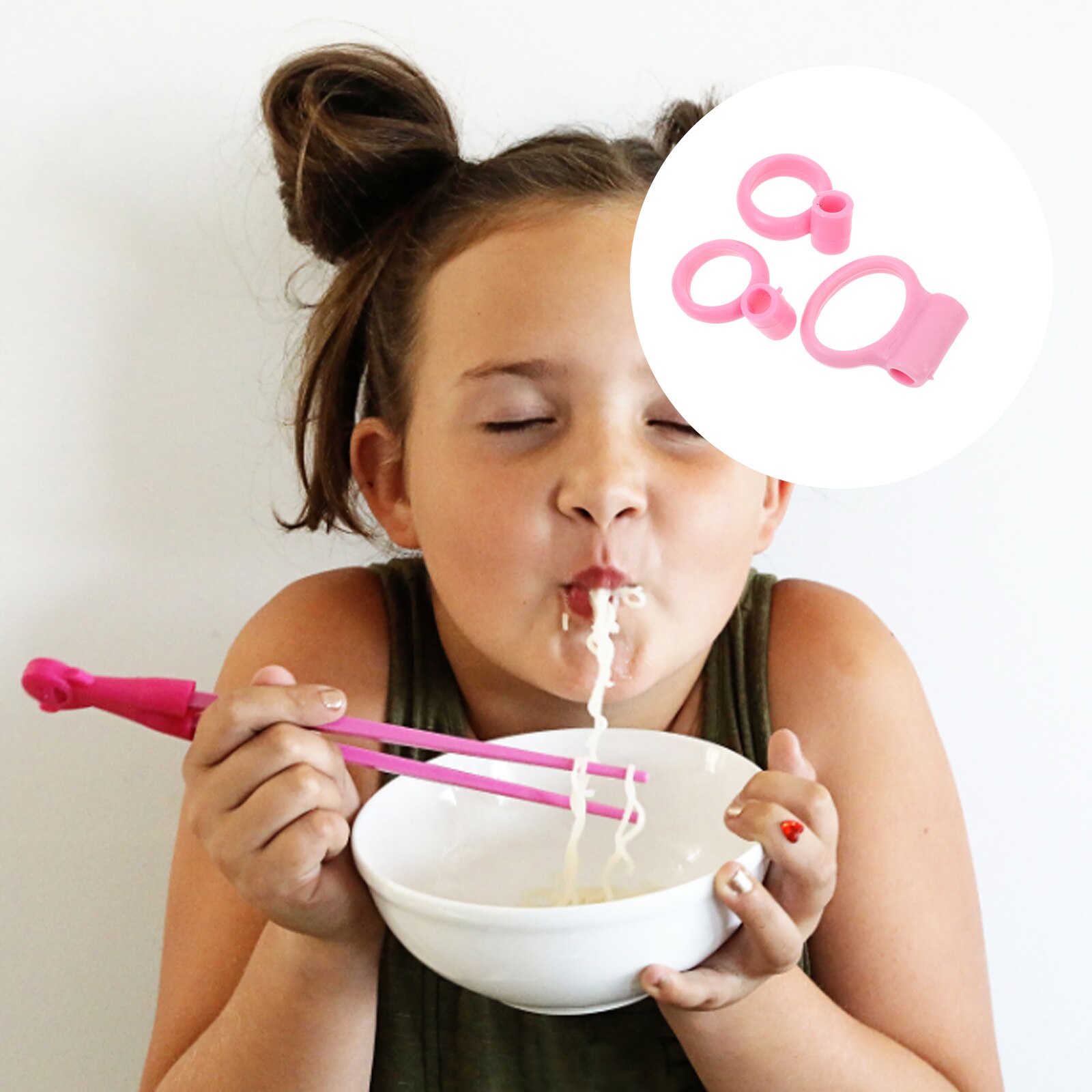 18 Pcs Silicone Chopstick Learning Rings Chopstick Helper Training Learning Rings