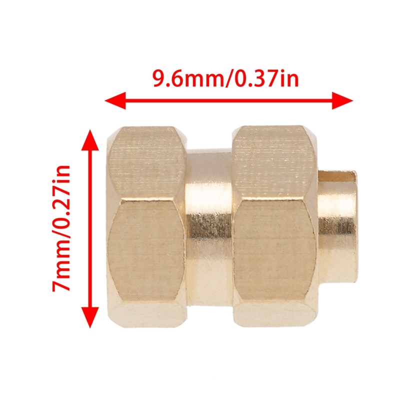 4Pcs 4mm Widen Brass Wheel Hex Extended Adapter Upgrade Parts for 1/24 RC Crawler Axial SCX24 90081 AXI00002 Accessories