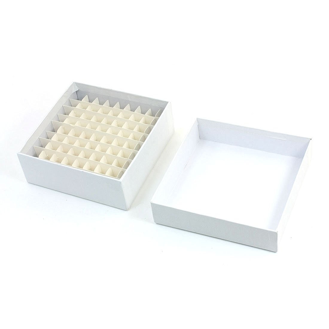 Lab 81 Positions Graduated Cryo Vial White Paper Box 1.8 Milliliter
