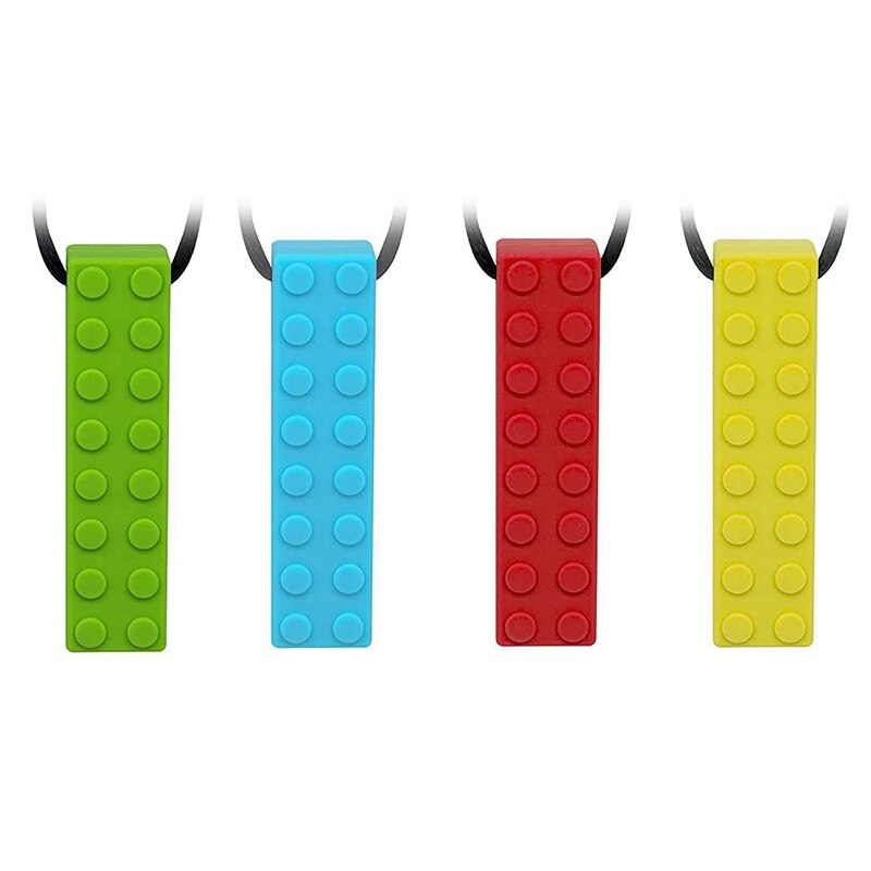 Mordedor de silicona para bebé de dentición collar Molar palos niños morder de grado de alimentos de la boca Molar juguete cordón palo con