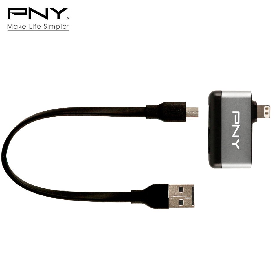 PNY DUO-LINK R 2 in 1 Micro USB 2.0 Card Reader TF Card SDHC/SDXC USB Memory Cardreader micro sd usb Adapter for iPhone ipad PC
