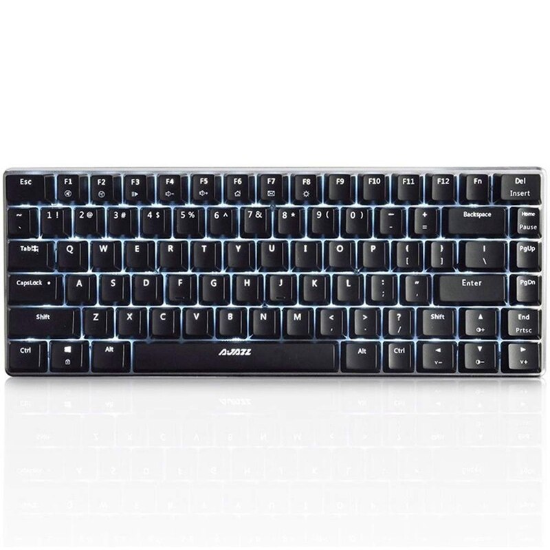 AJAZZ AK33 Wired Gaming Keyboard LED Backlit 82 Keys USB Mechanical Keyboard