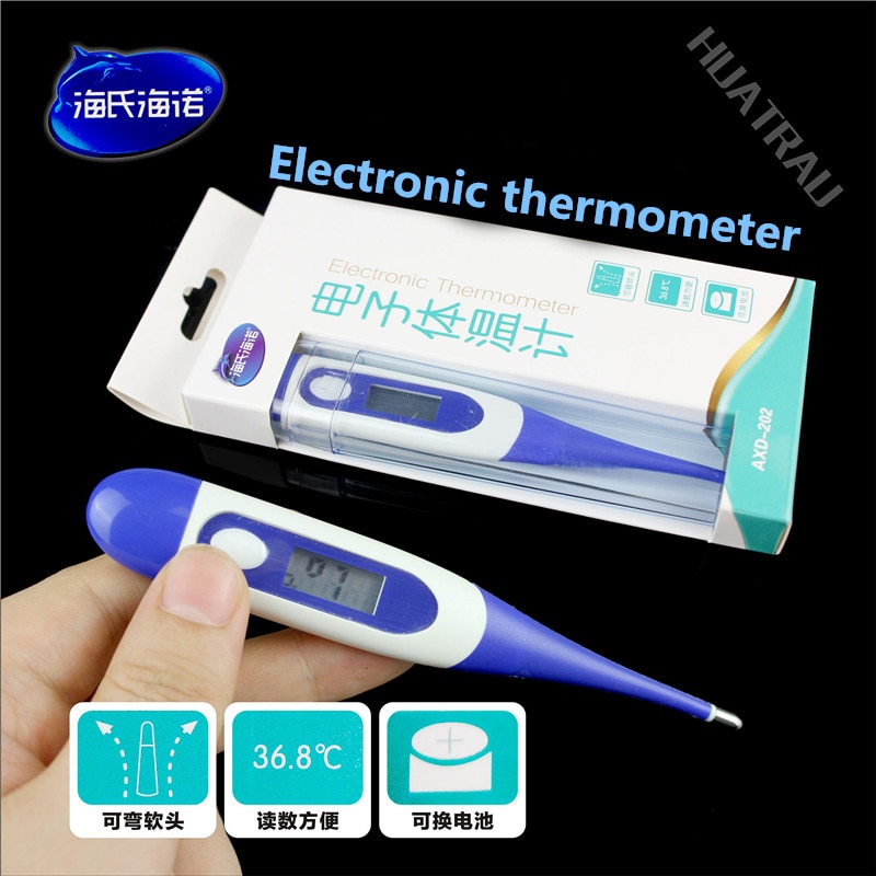 Zachte Hoofd Elektronische LCD Thermometer Digitale Baby Volwassen Medische Thermometre Lichaam Koorts Temperatuur Meetinstrumenten nauwkeurigheid