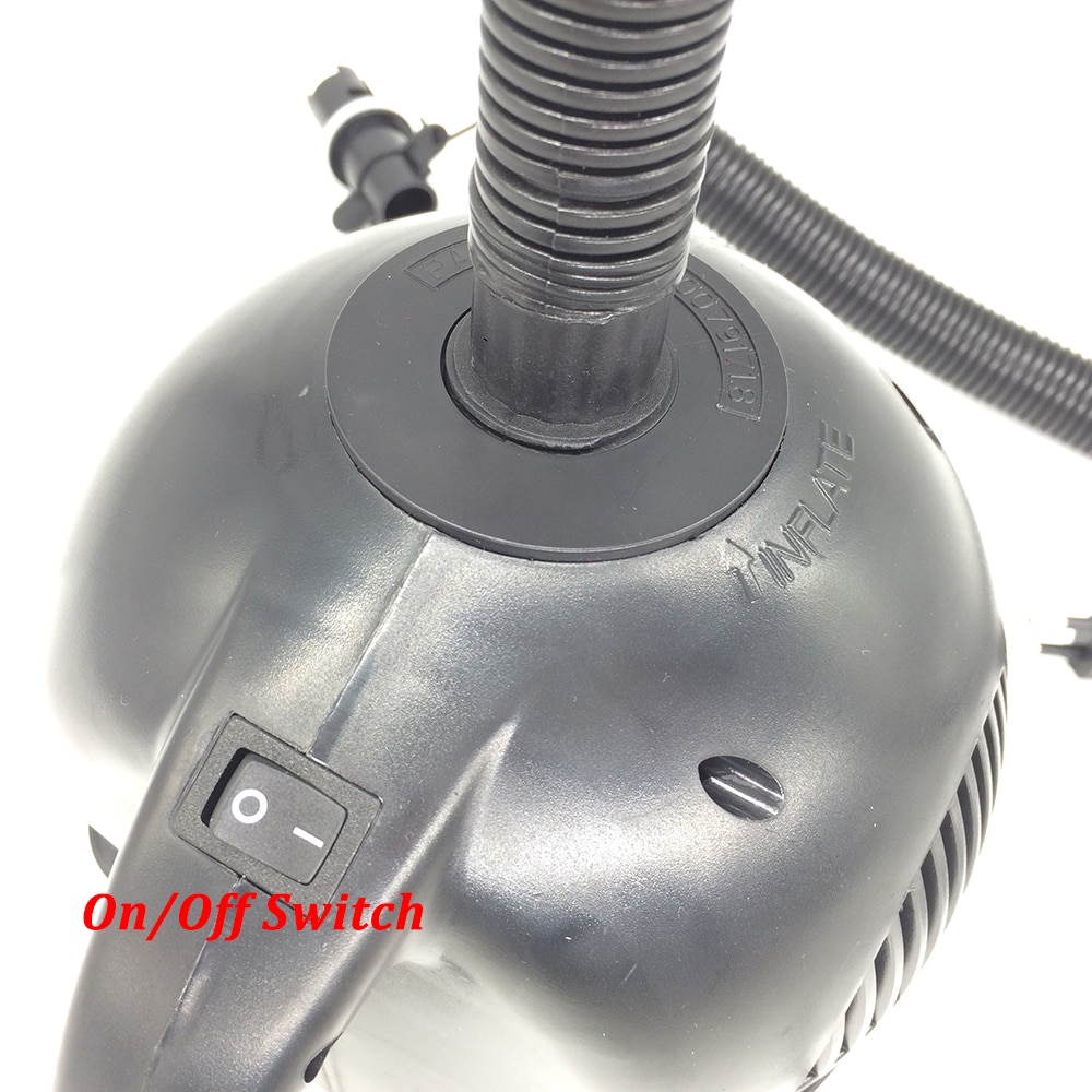 Stermay HT-301 Air Pump AC 220V 240V 700W Power Inflator Boat Swimming Pool Bed Mattress Toys 3 Nozzles Plastic Hand Air Pump