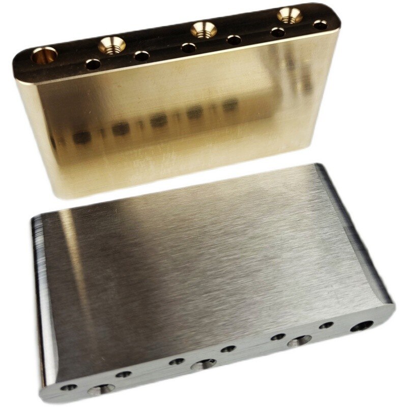Sistema de trémolo para guitarra eléctrica, bloque de puente de latón completo de acero inoxidable de 40mm para Fender Strat y Squier de México, Classic Vibe CV