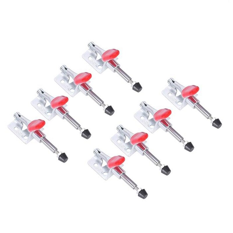 8Pcs GH301A 45Kg Toggle Klem Quick Release Pull Actie Verticale/Horizontale Type Klemmen U-Vormige Bar voor Houtbewerking: Default Title