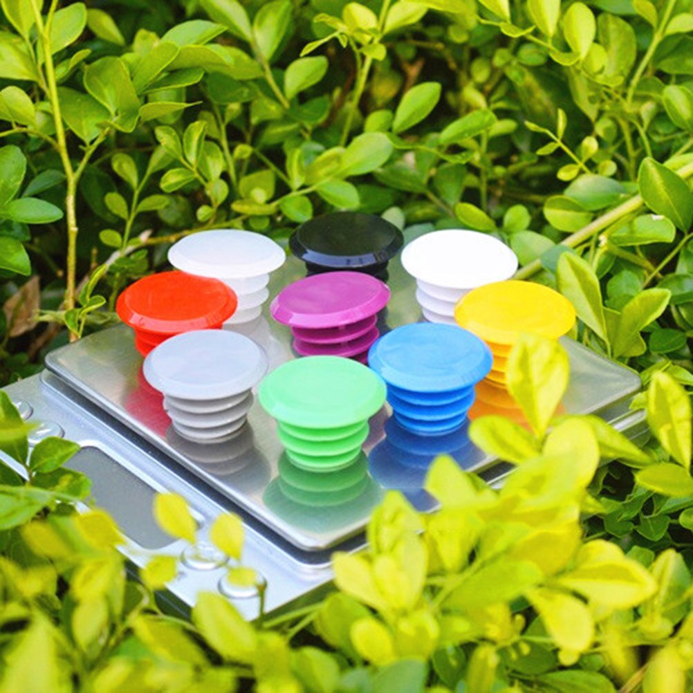 10 Uds. De tapones para manillar de bicicleta de montaña, tapones para manillar de bicicleta de carretera, Asa de plástico de PVC, topes finales de barra (negro)